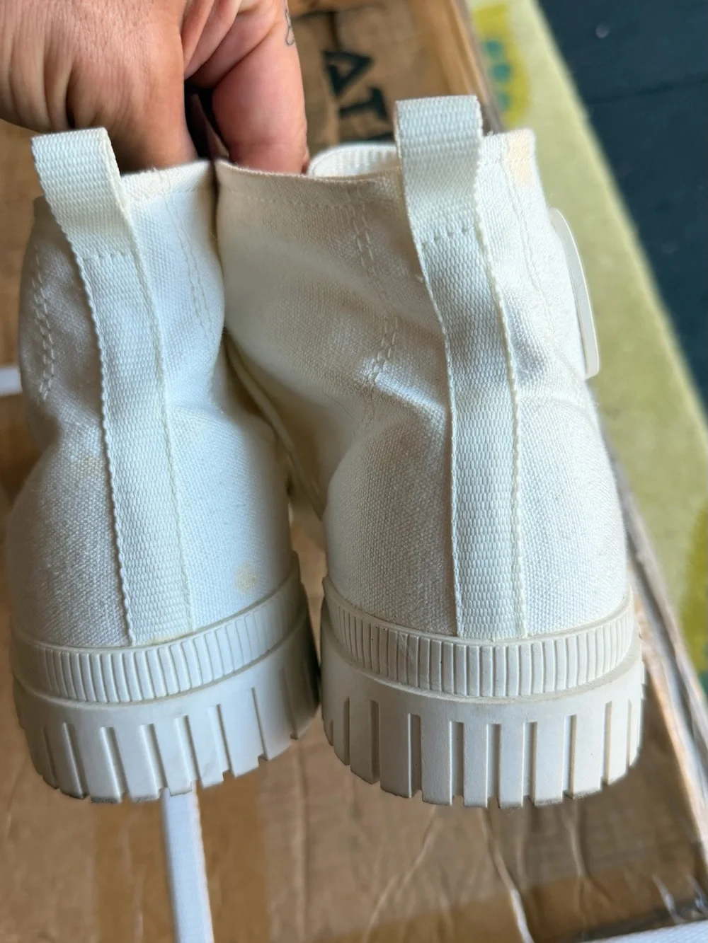 Palladium Off-White High-Top Canvas Boots